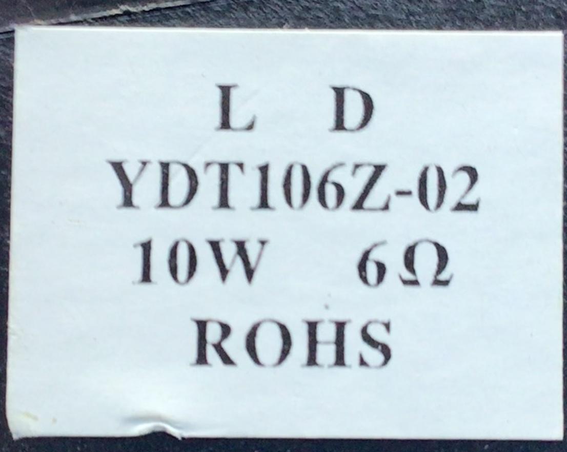 KIT DE BOCINAS PARA TV HAIER (2 PZ) / NUMERO DE PARTE YDT106Z-02 / 10W 6Ω / MODELO 55UG2500	 - Imagen 2